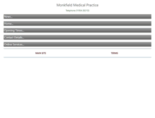 Tablet Screenshot of monkfieldpractice.co.uk